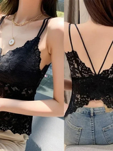 Plus Size Black Butterfly Lace Bralette - Wireless Embroidered Lingerie