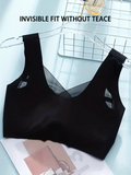 Women's Wireless Comfort Bra - Breathable Gathered Support Underwear