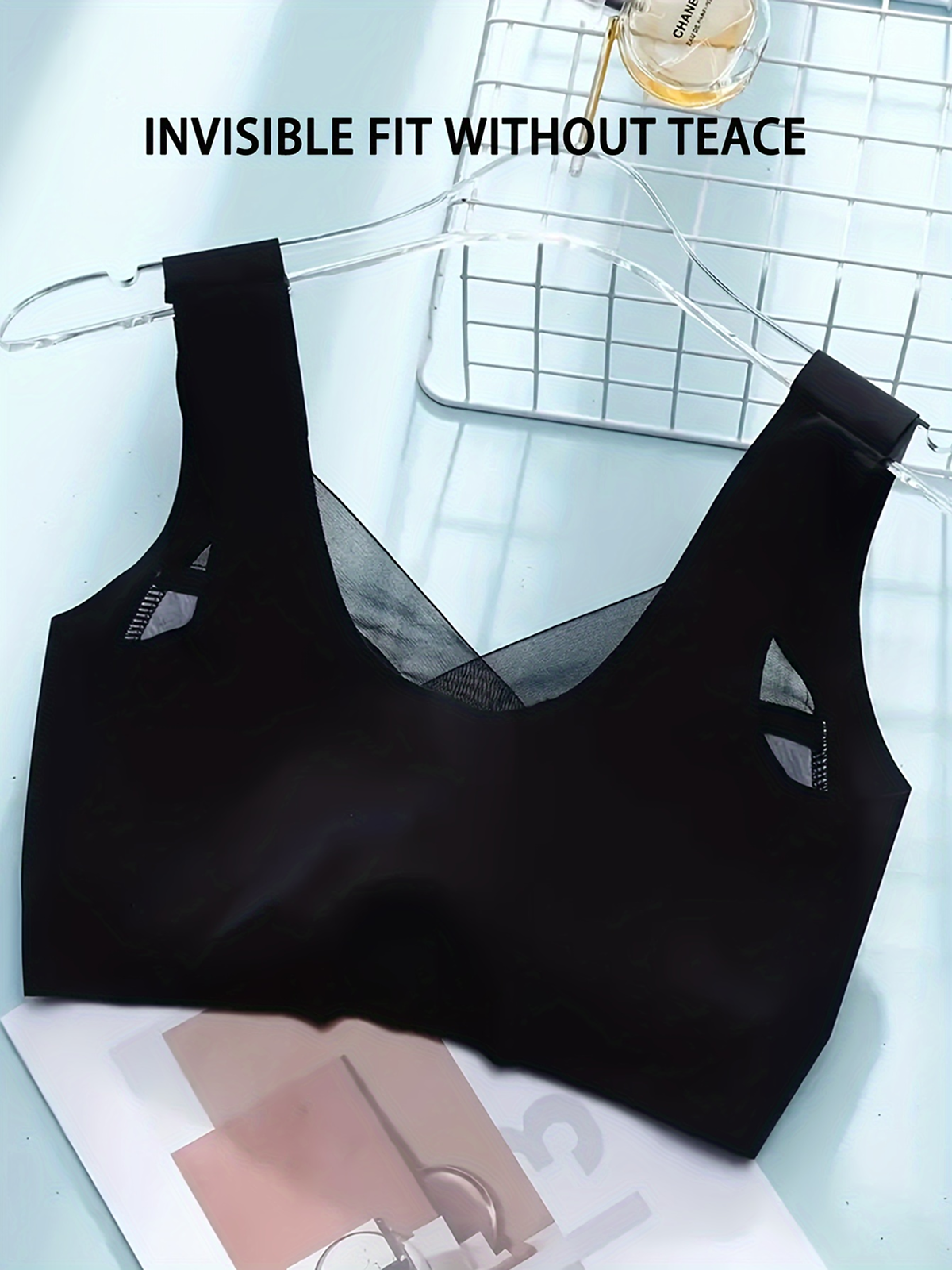 Women's Wireless Comfort Bra - Breathable Gathered Support Underwear